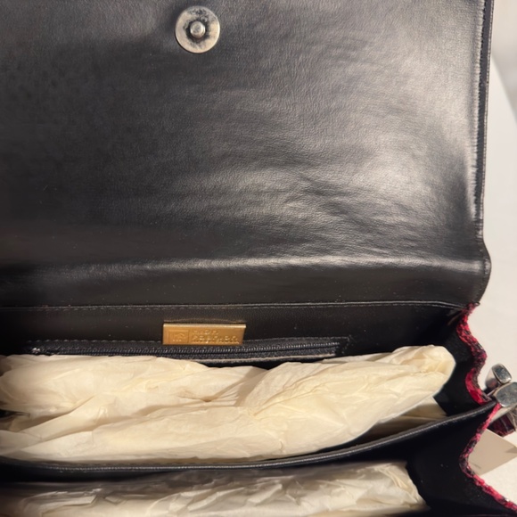 Vintage Fuschia Snakeskin Python Shoulder Bag Purse - Picture 6 of 9